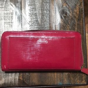 Red Coach Wallet